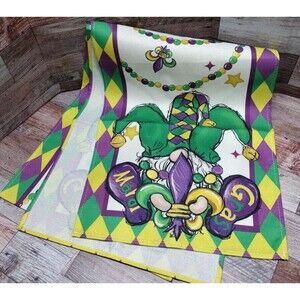 Mardi Gras Table Runner Diamond New Orleans Carnival Masquerade 13"X72"